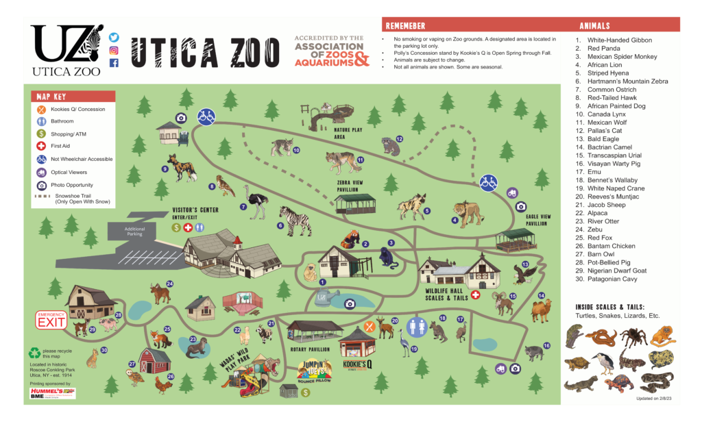 Digital Map Utica Zoo