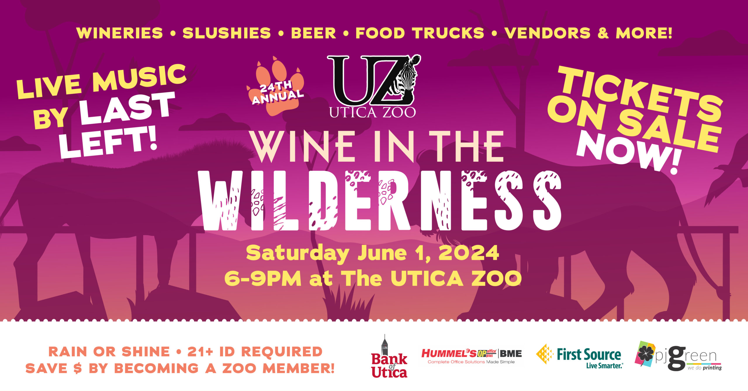 2024 Wine in the Wilderness Eventbrite Header0101 Utica Zoo